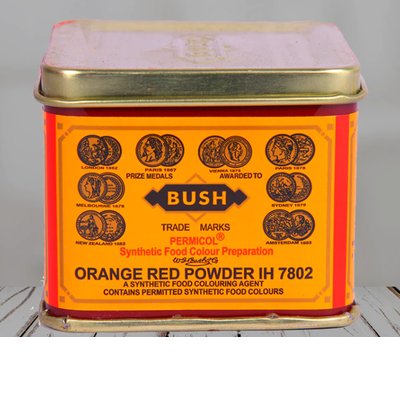 BUSH COLOUR-ORANGE RED 100GM